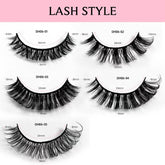 10*2 Pairs DD Curl Lashes Set Eyelid Tape & Glue